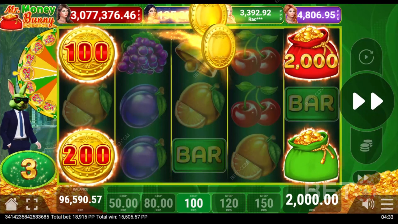 Vinn 3 500 ganger innsatsen din i Money Bunny Video Slot!