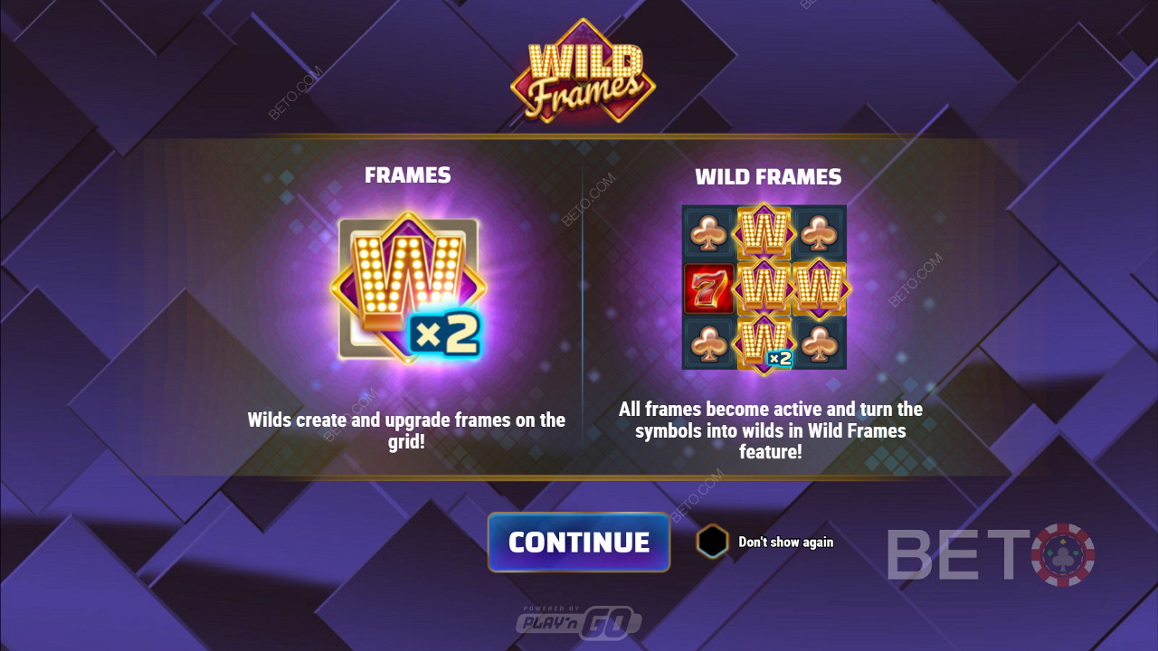 Lansering av Wild Frames og info om bonusfunksjonene
