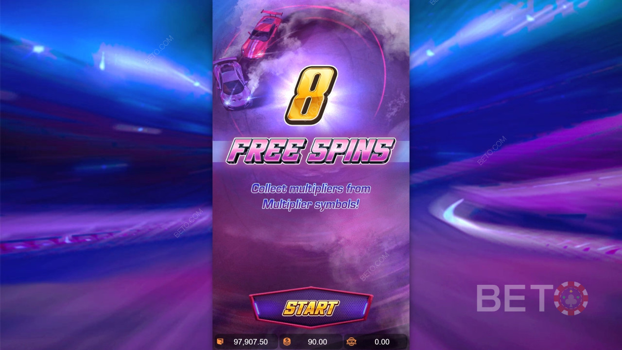 Bonusfunksjoner forklart i Speed Winner av PG Soft