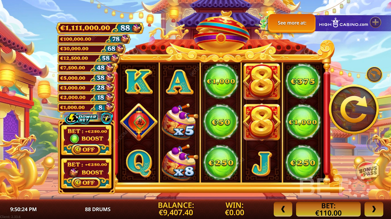 88 Drums Anmeldelse av BETO Slots