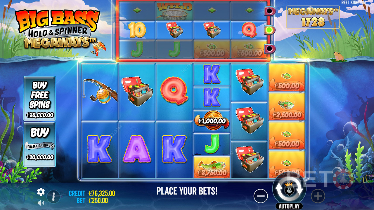 Bonusfunksjoner forklart i Big Bass Hold og Spinner Megaways av Reel Kingdom