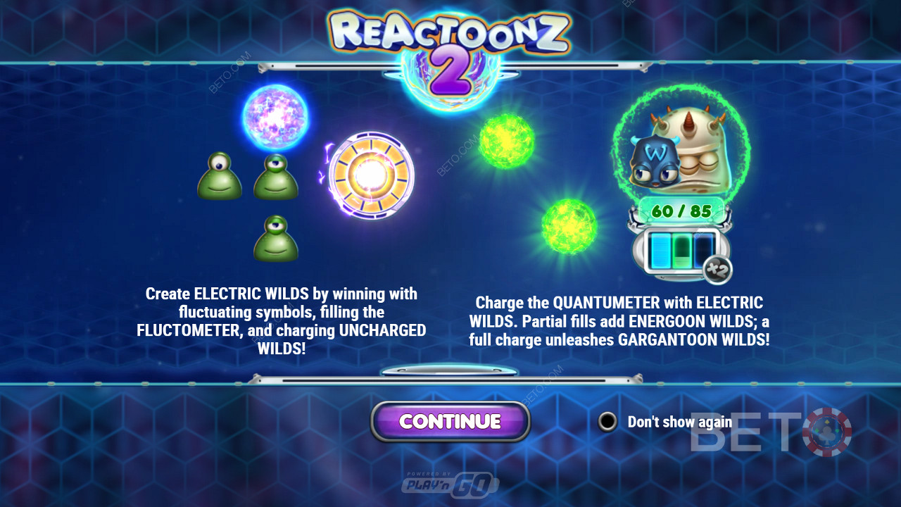 Nyt flere gevinster på rad på grunn av kraftige Wilds og funksjoner - Reactoonz 2 fra Play n GO