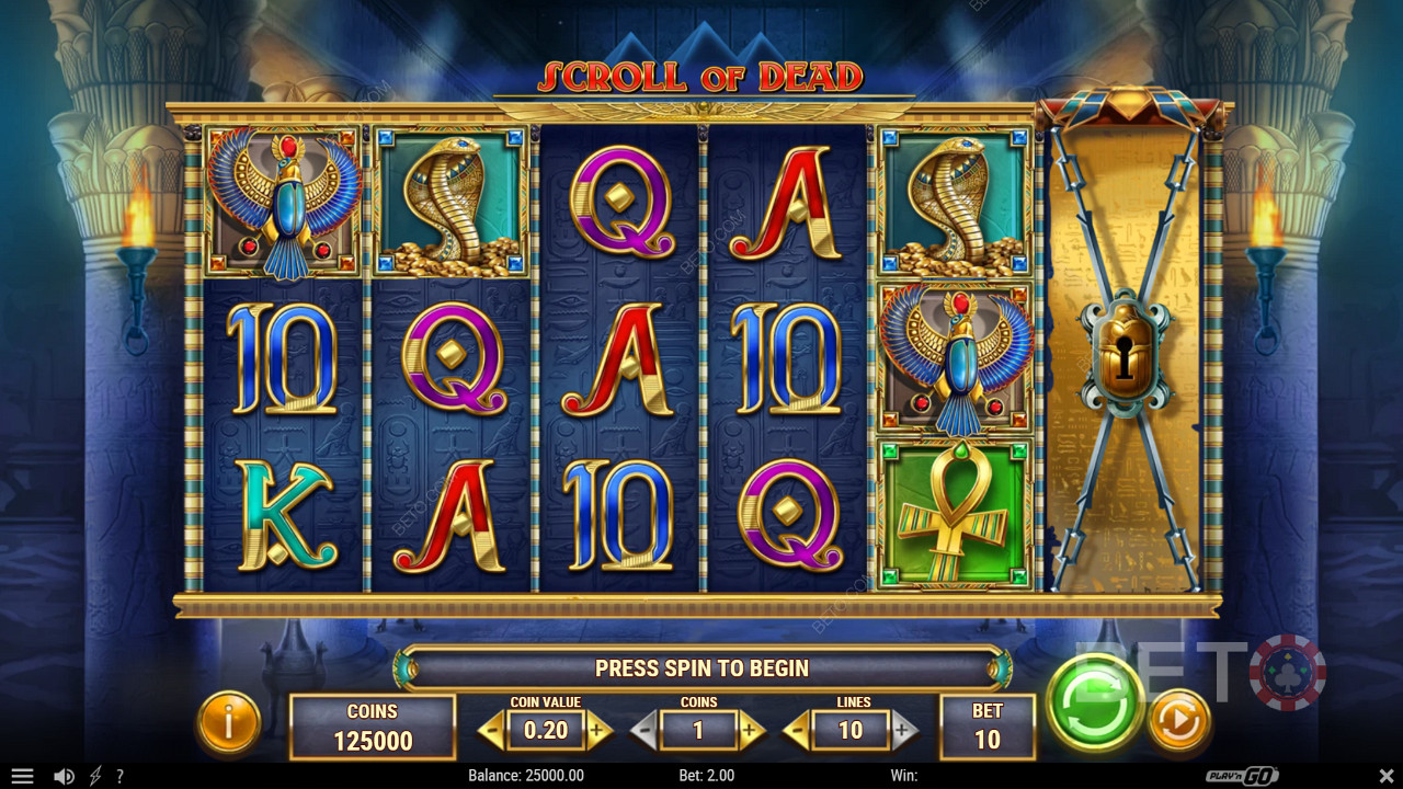 The Scroll of Dead er den nyeste utgaven av spilleautomatserien "Dead", basert på det gamle Egypt