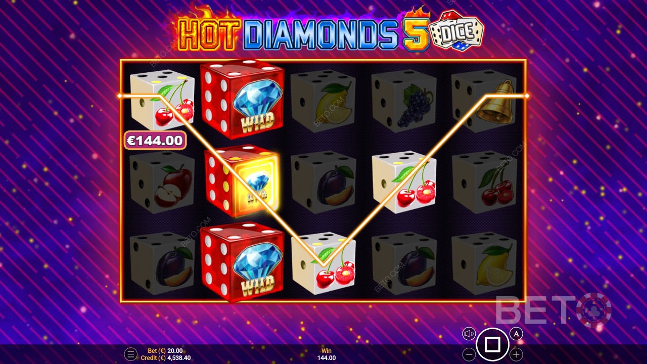 Hot Diamonds 5 Dice Spill Gratis