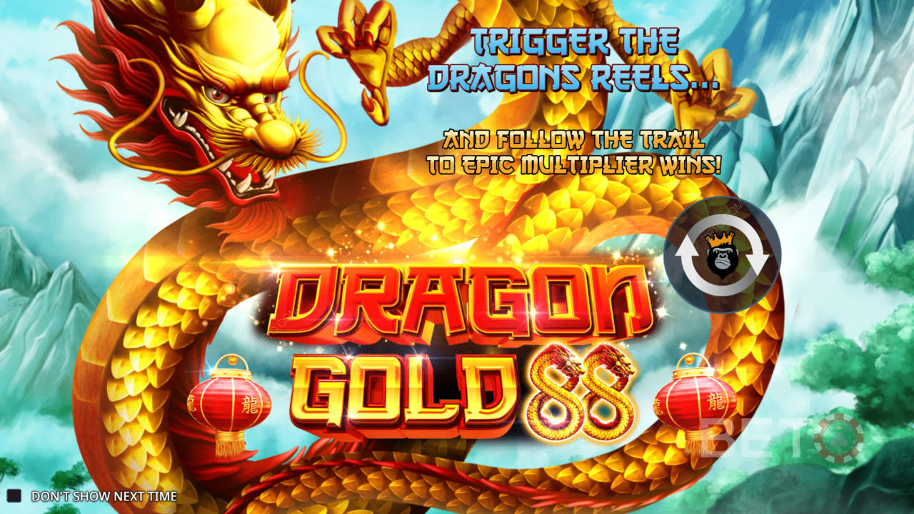 Vinn 5000 ganger innsatsen din i Dragon Gold 88-spilleautomaten!