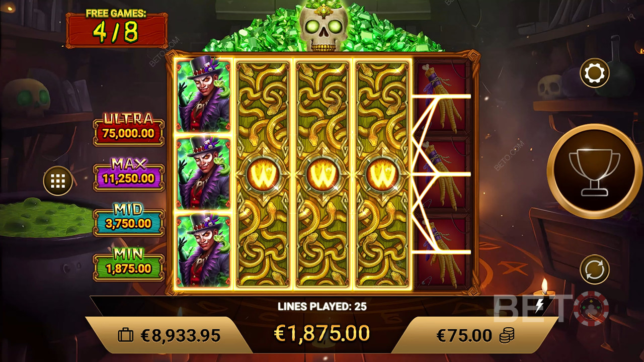 Voodoo Charms Anmeldelse av BETO Slots