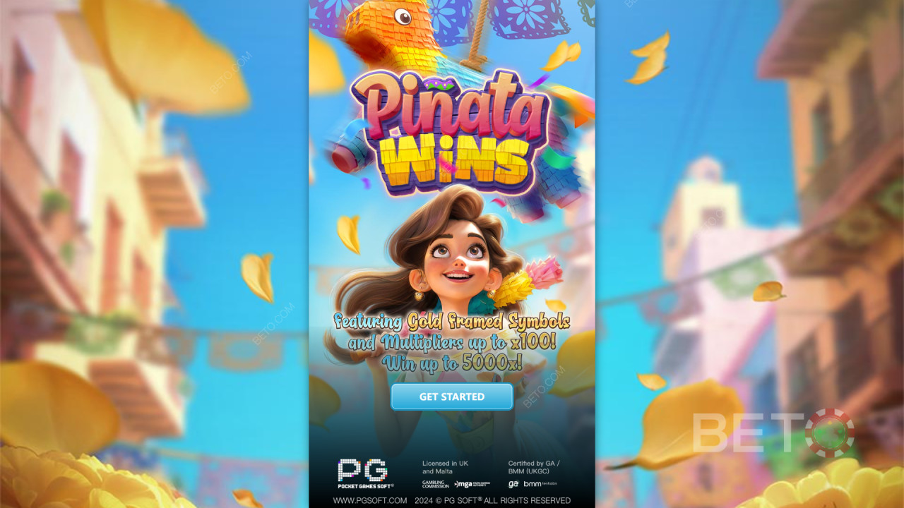 Vinn 5000 ganger innsatsen din i Pinata Wins spilleautomat på nett!