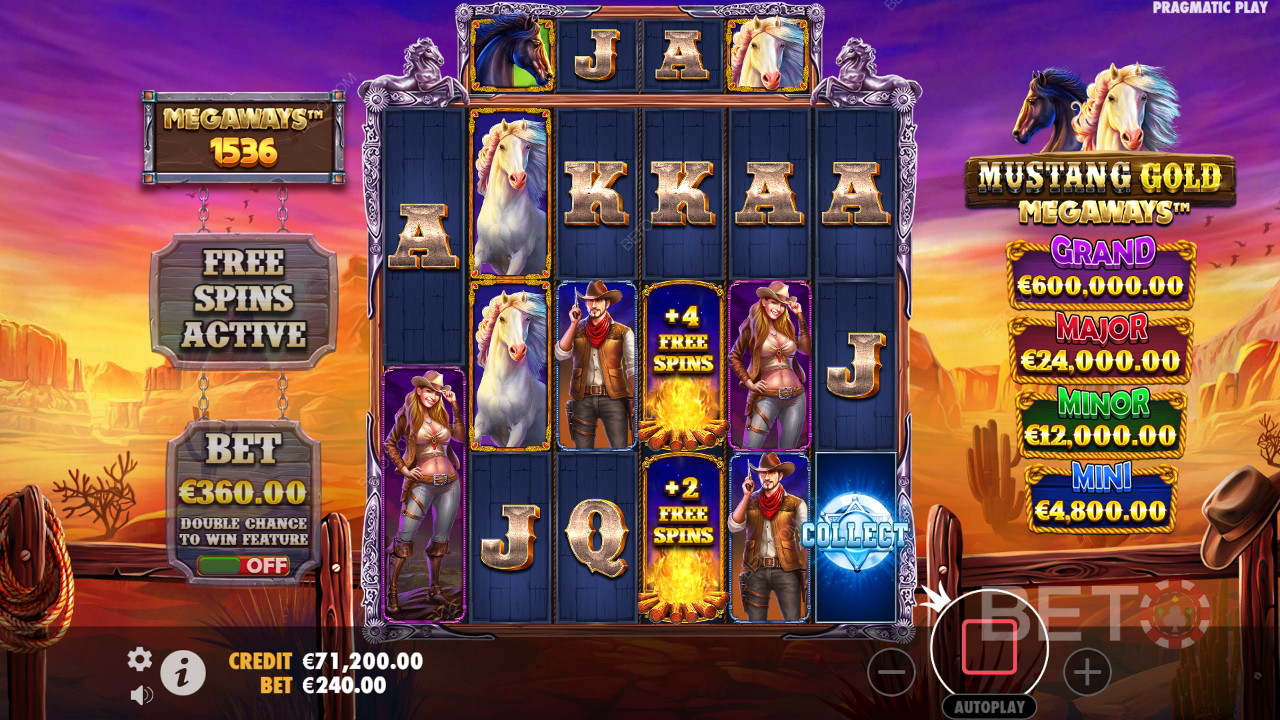 Mustang Gold Megaways Anmeldelse av BETO Slots