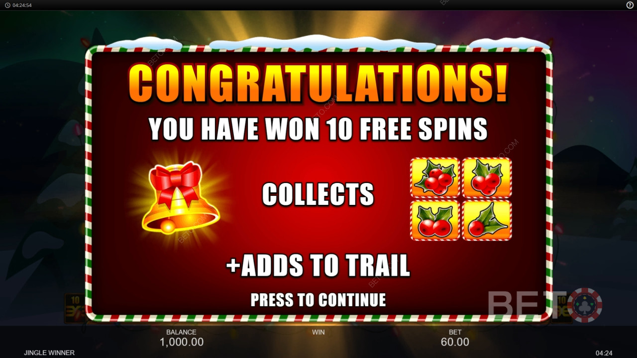 Bonusfunksjoner forklart i Jingle Winner av Inspired Gaming