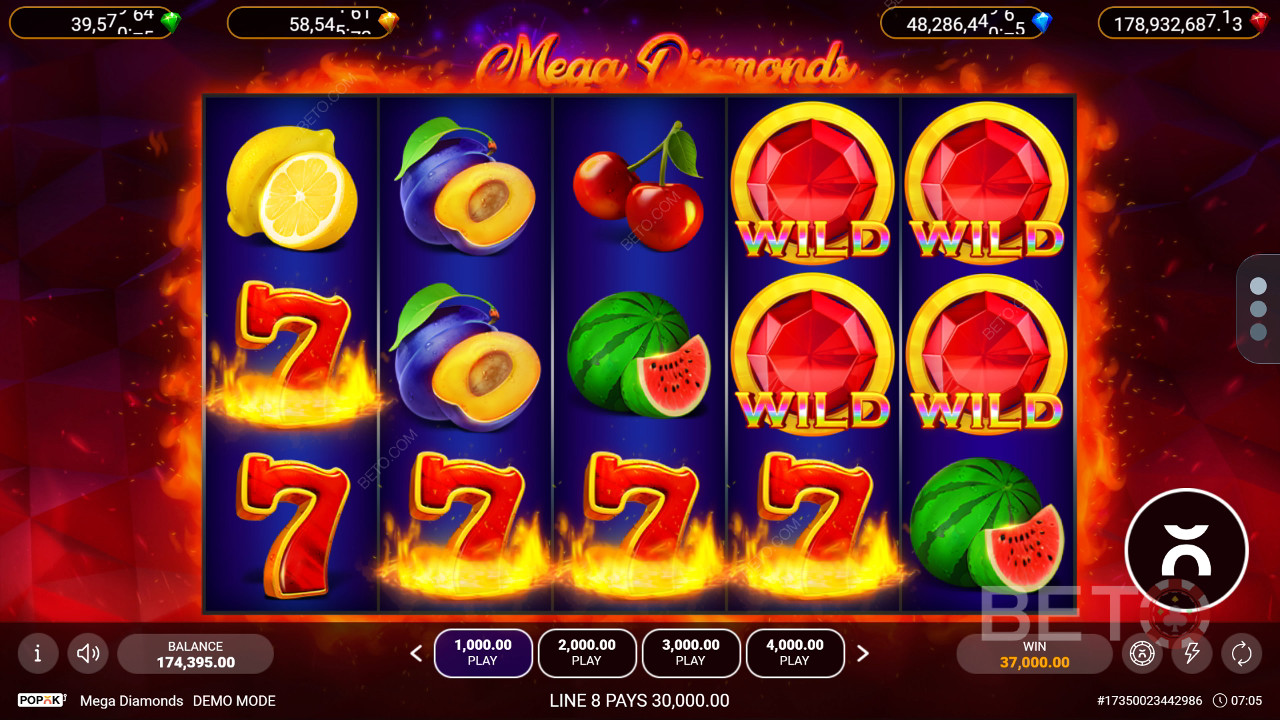 Mega Diamonds (Popok Gaming) Spill Gratis