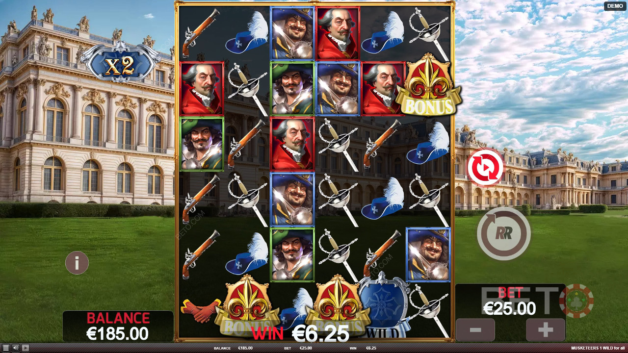 Musketeers 1 Wild for All Anmeldelse av BETO Slots
