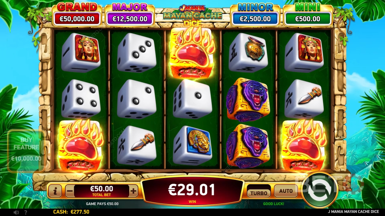 J Mania Mayan Cache Dice Spill Gratis