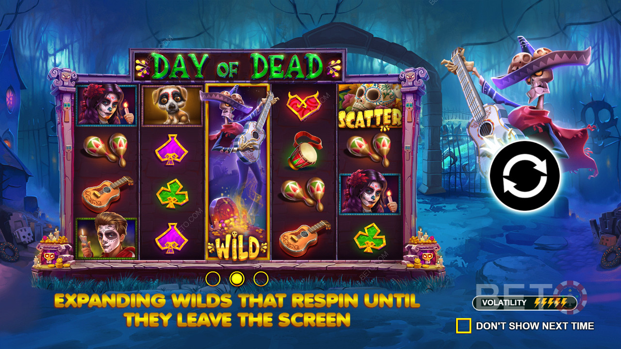 Nyt Walking Wilds i Day of Dead online spilleautomat