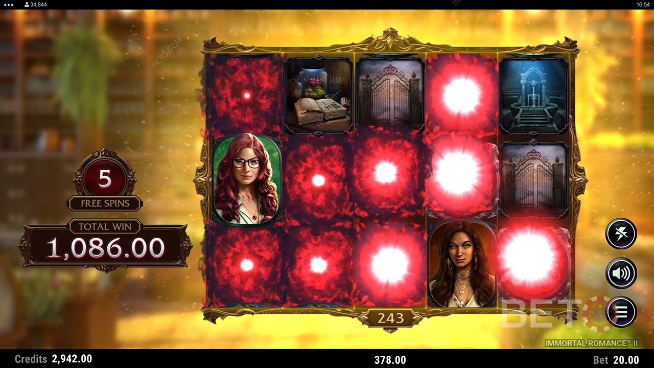 Bonusfunksjoner forklart i Immortal Romance 2 av Stormcraft Studios
