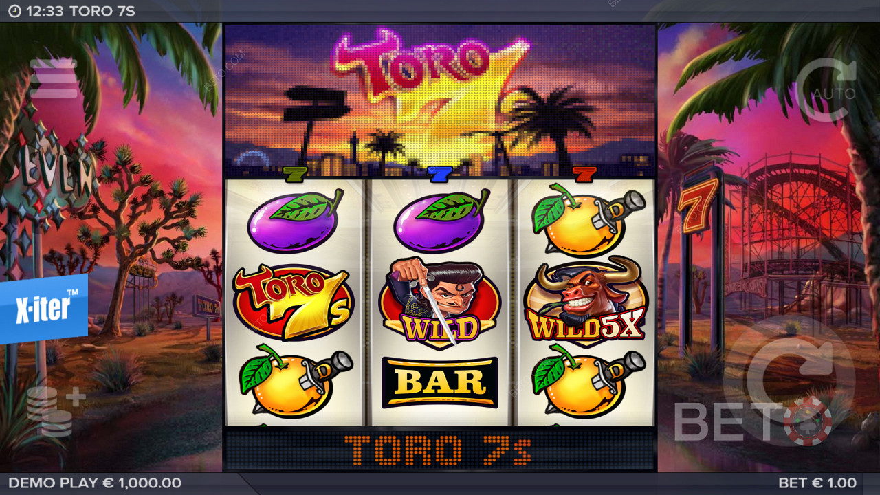 Nyt den vakre kombinasjonen av en klassisk spilleautomat og moderne funksjoner i Toro 7s spilleautomat