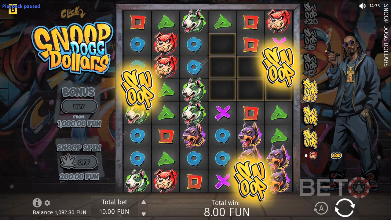 Snoop Dogg Dollars Anmeldelse av BETO Slots