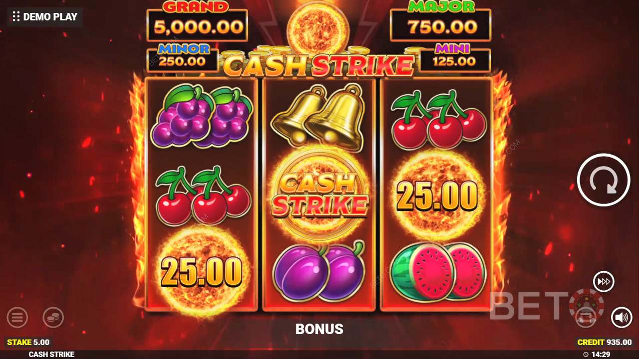 Cash Strike Anmeldelse av BETO Slots