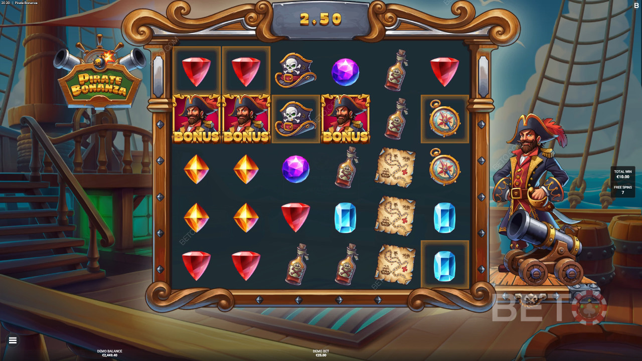 Slik spiller du Backseat Gamings Pirate Bonanza