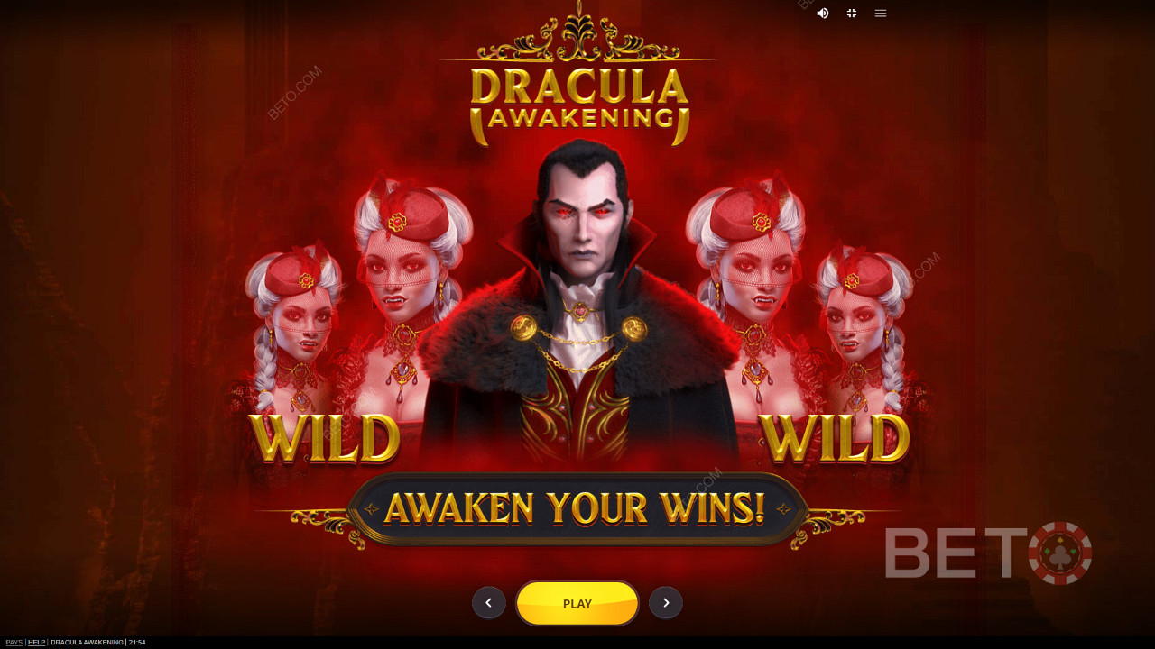 Opplev kraften til Dracula i Dracula Awakening online spilleautomat