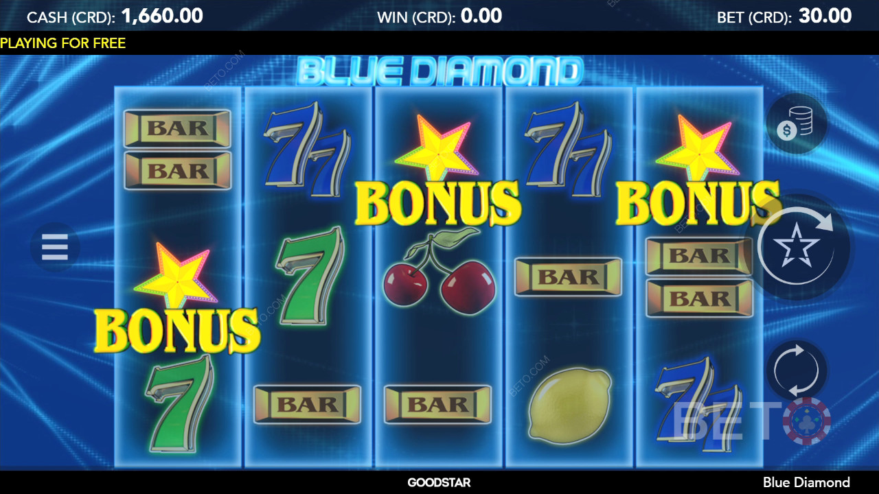 Blue Diamond Anmeldelse av BETO Slots