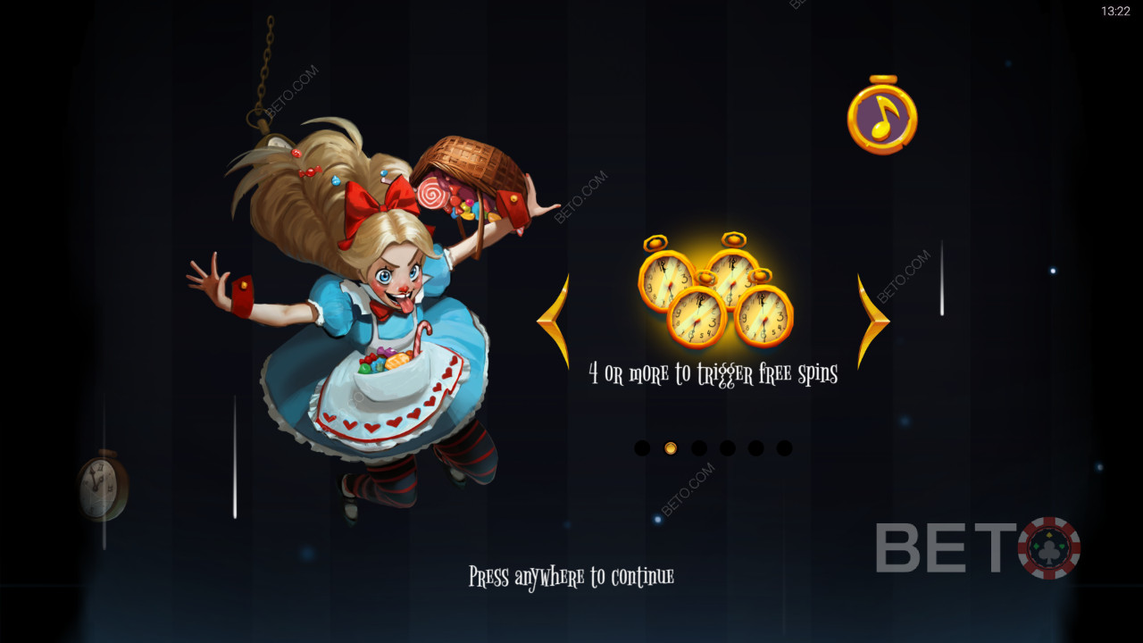 Bonusfunksjoner forklart i Greedy Alice av Peter and Sons