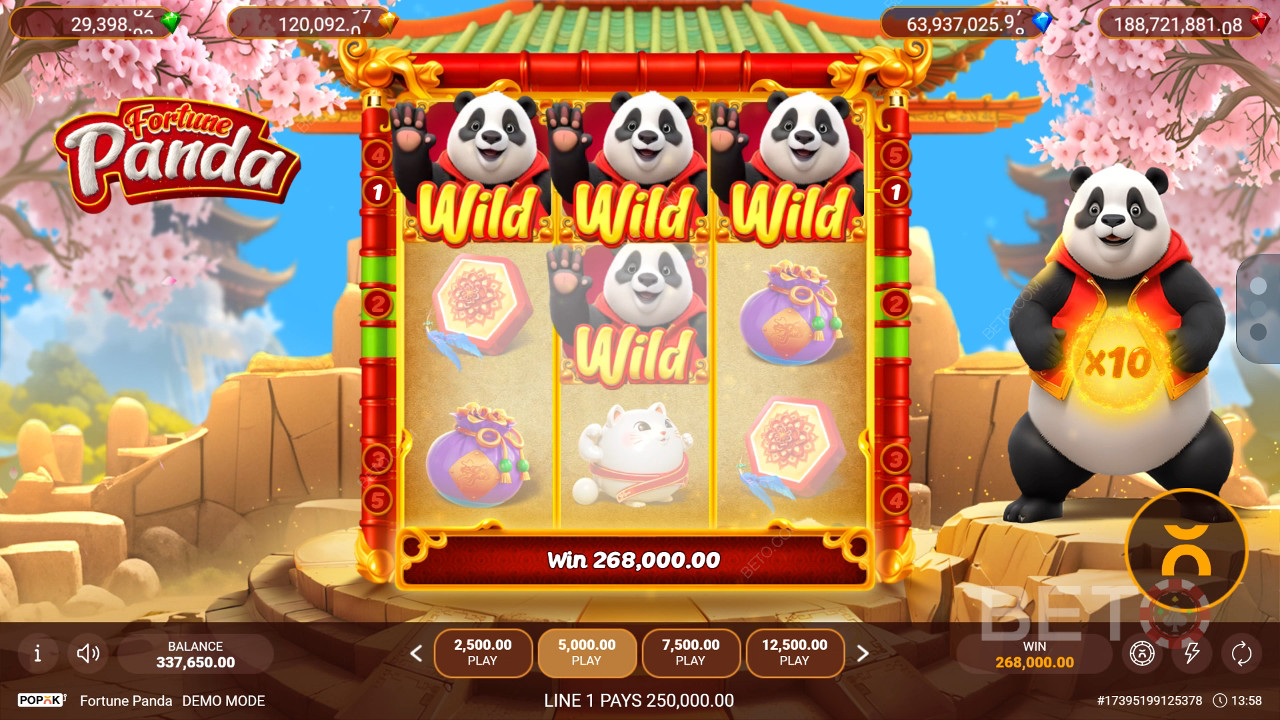 Bonusfunksjoner forklart i Fortune Panda av Popok Gaming
