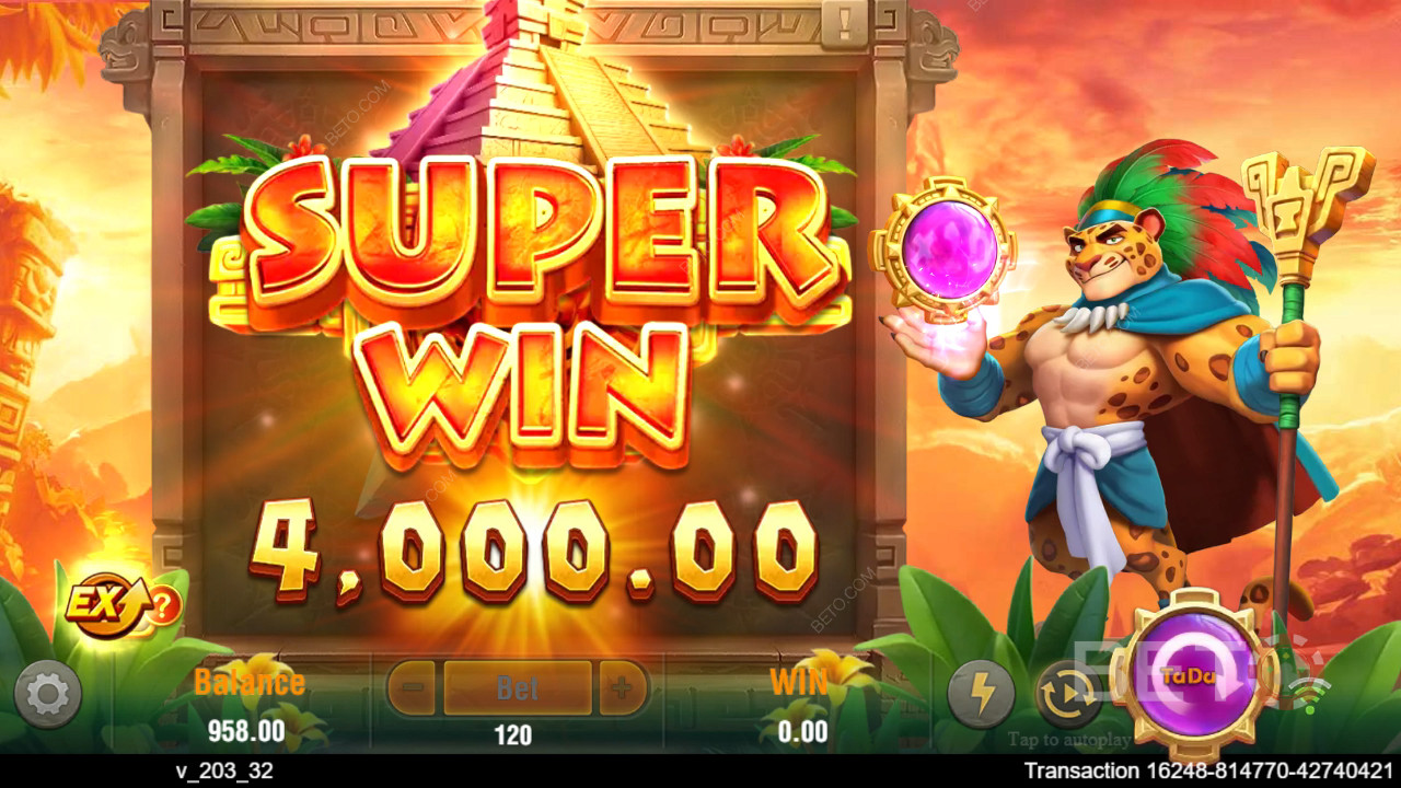 Vinn 4 500 ganger innsatsen din i Lucky Jaguar Video Slot!