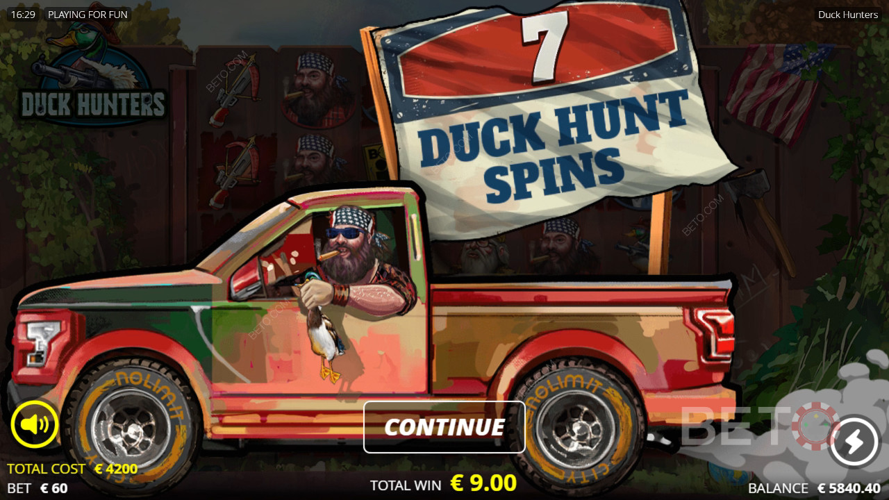 Bonusfunksjoner forklart i Duck Hunters av Nolimit City
