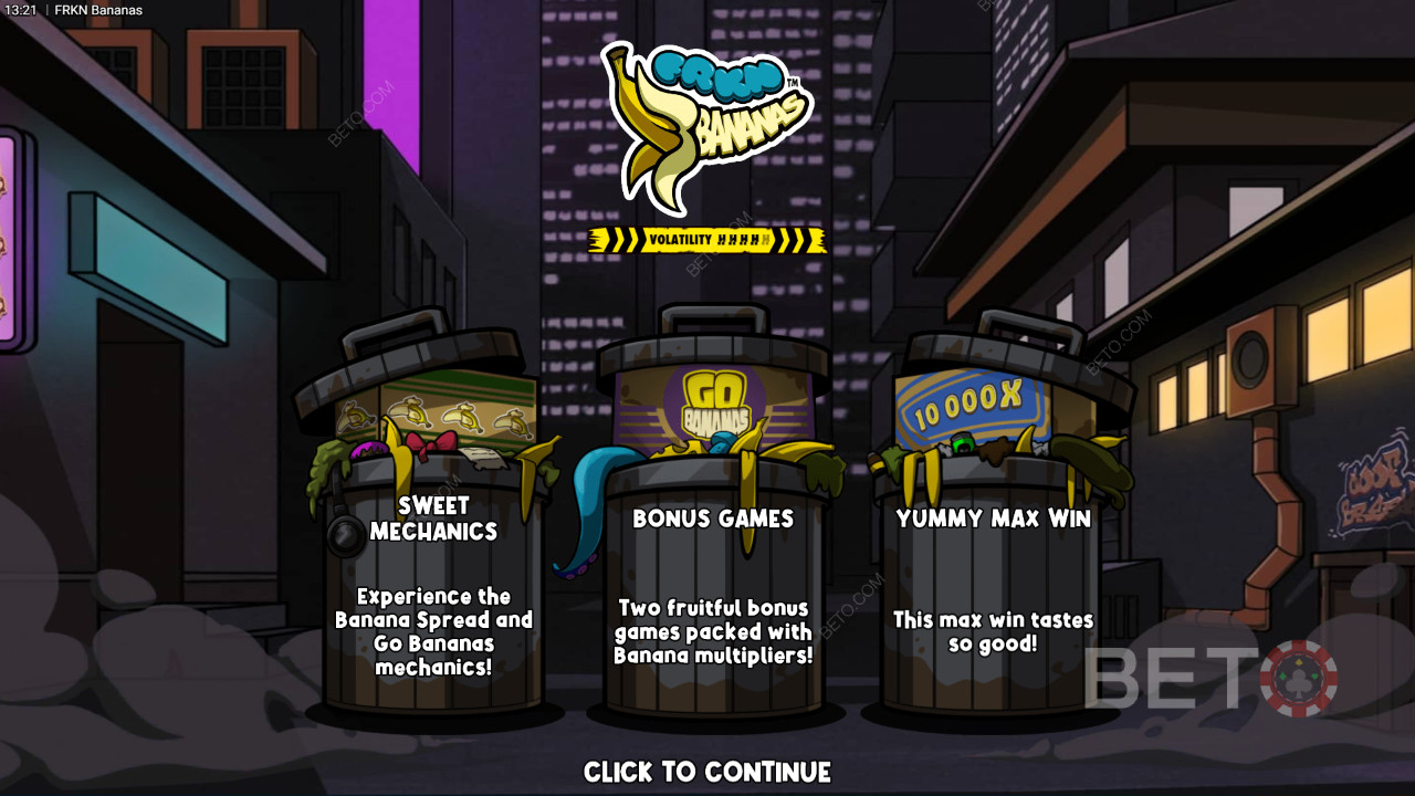 Tema og design: Zany Banana Adventure