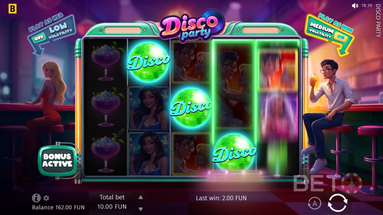 Disco Party Anmeldelse av BETO Slots