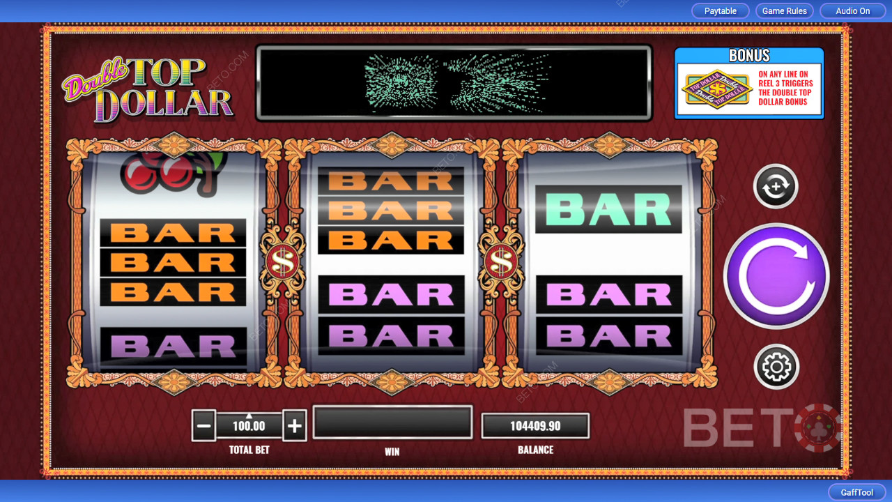 Double Top Dollar Anmeldelse av BETO Slots