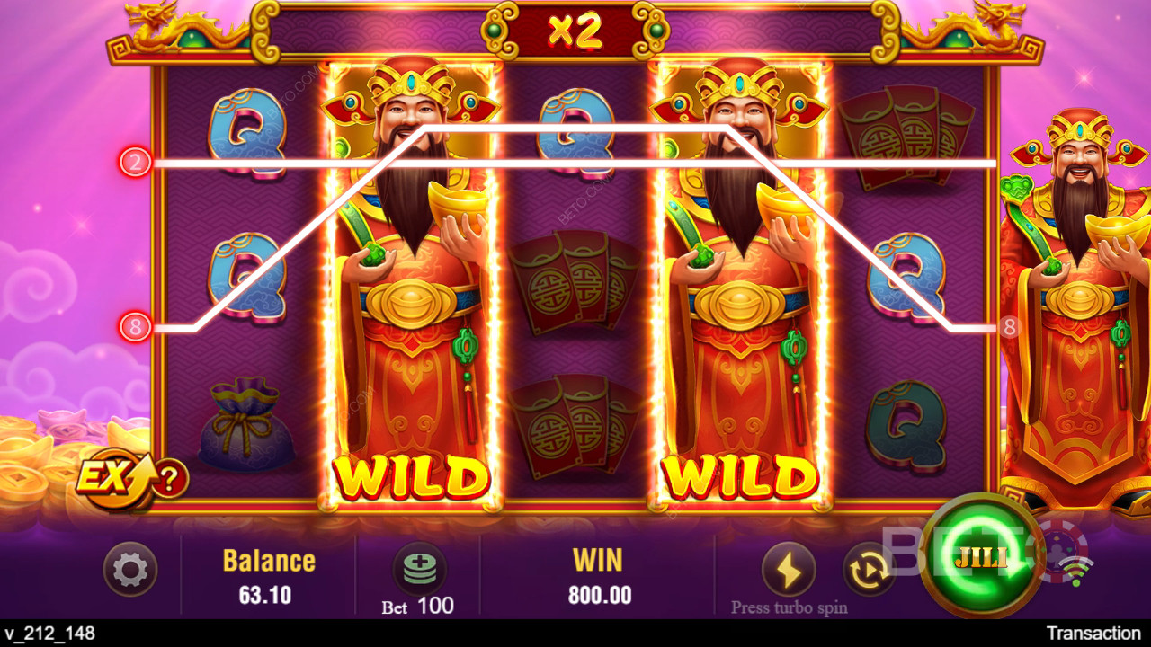Bonusfunksjoner forklart i Jili Caishen av Jili Games