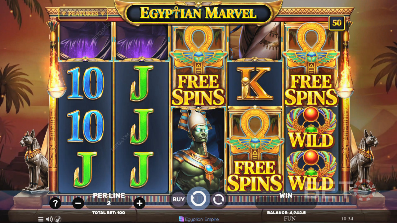 Egyptian Marvel Spill Gratis