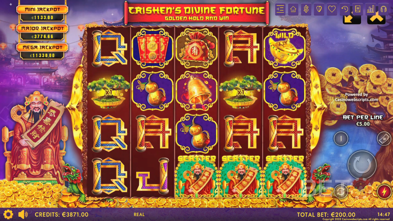 Caishen's Divine Fortune Spill Gratis
