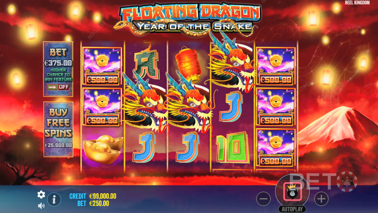 Floating Dragon Year of the Snake Anmeldelse av BETO Slots