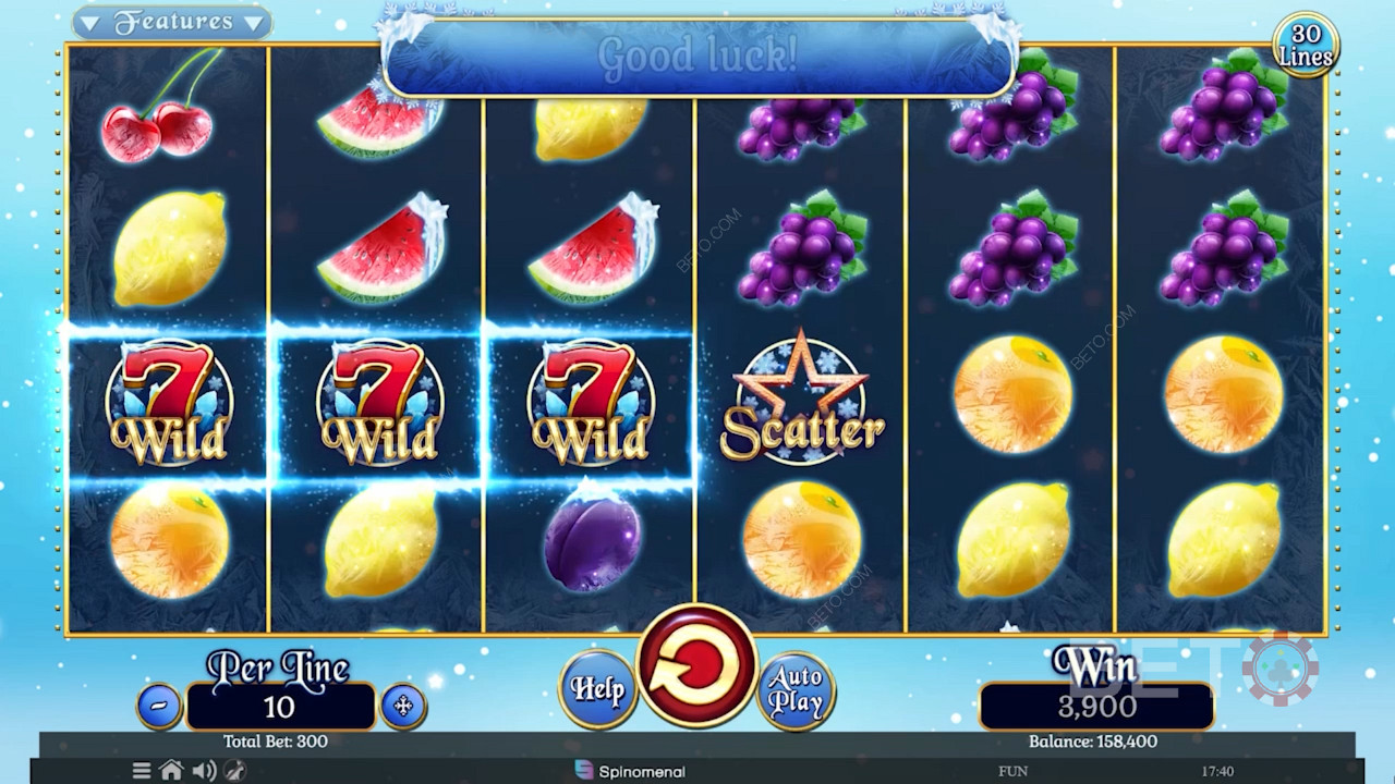 Fruits On Ice Collection 30 Lines Spill Gratis