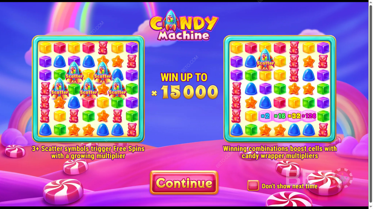 Bonusfunksjoner forklart i Candy Machine av Barbara Bang