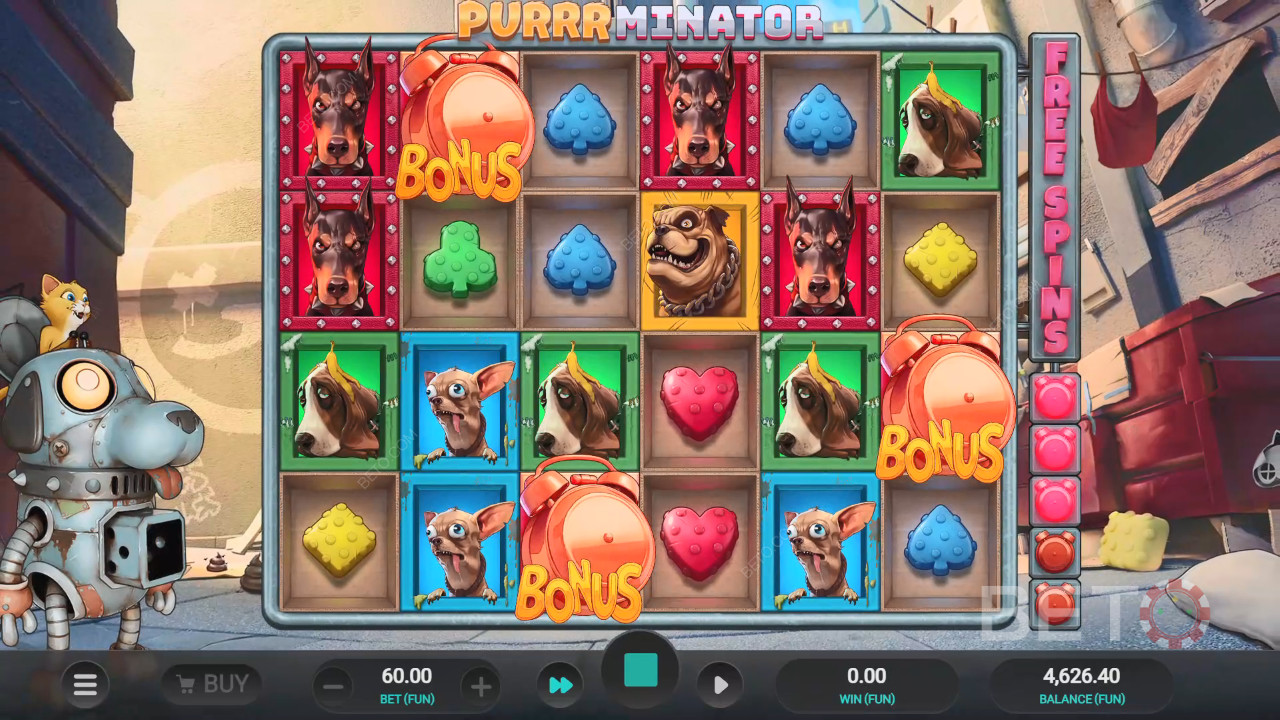 Purrrminator Anmeldelse av BETO Slots