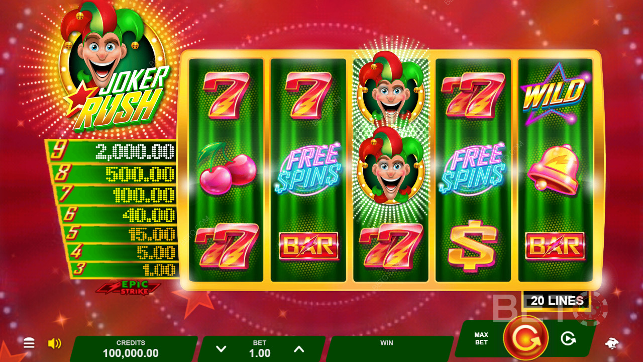 Joker Rush Spill Gratis