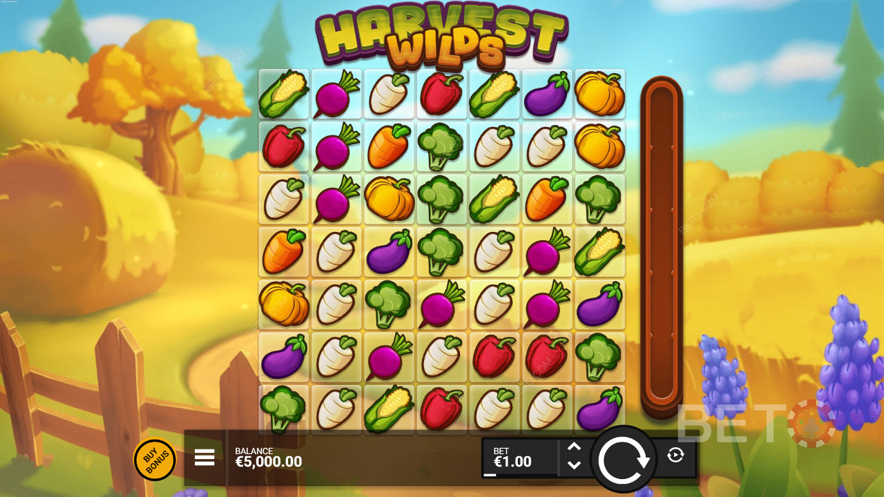 Nyt gårdstemaet i Harvest Wilds online spilleautomat