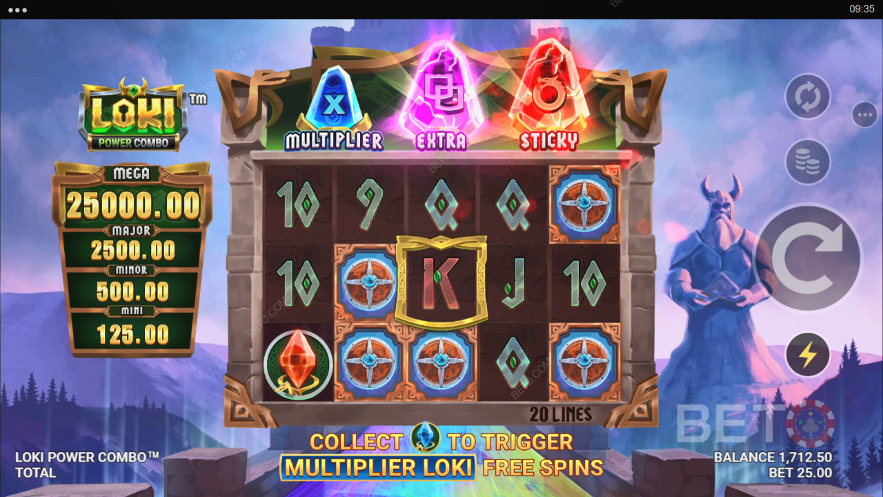 Loki Power Combo-anmeldelse av BETO Slots