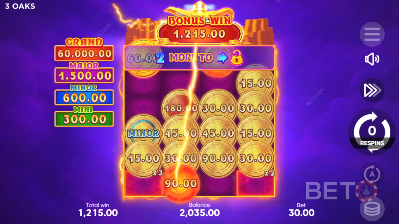 Bonusfunksjoner forklart i Coin Lamp av 3 Oaks Gaming