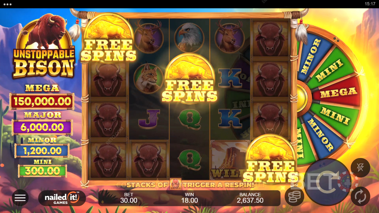 Unstoppable Bison Spill Gratis