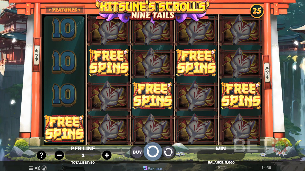 Kitsune's Scrolls Nine Tails Spill Gratis