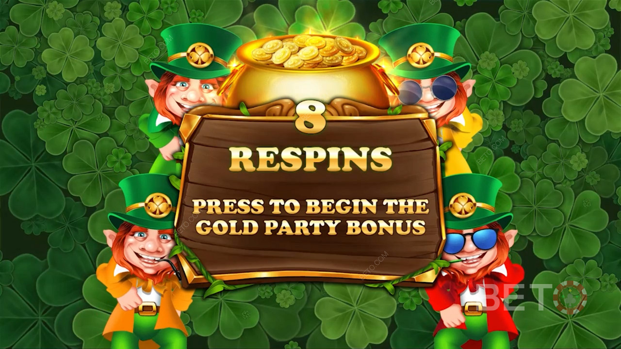 Få 8 Respins og lås opp energiske bonuser i Money Respins-modus.