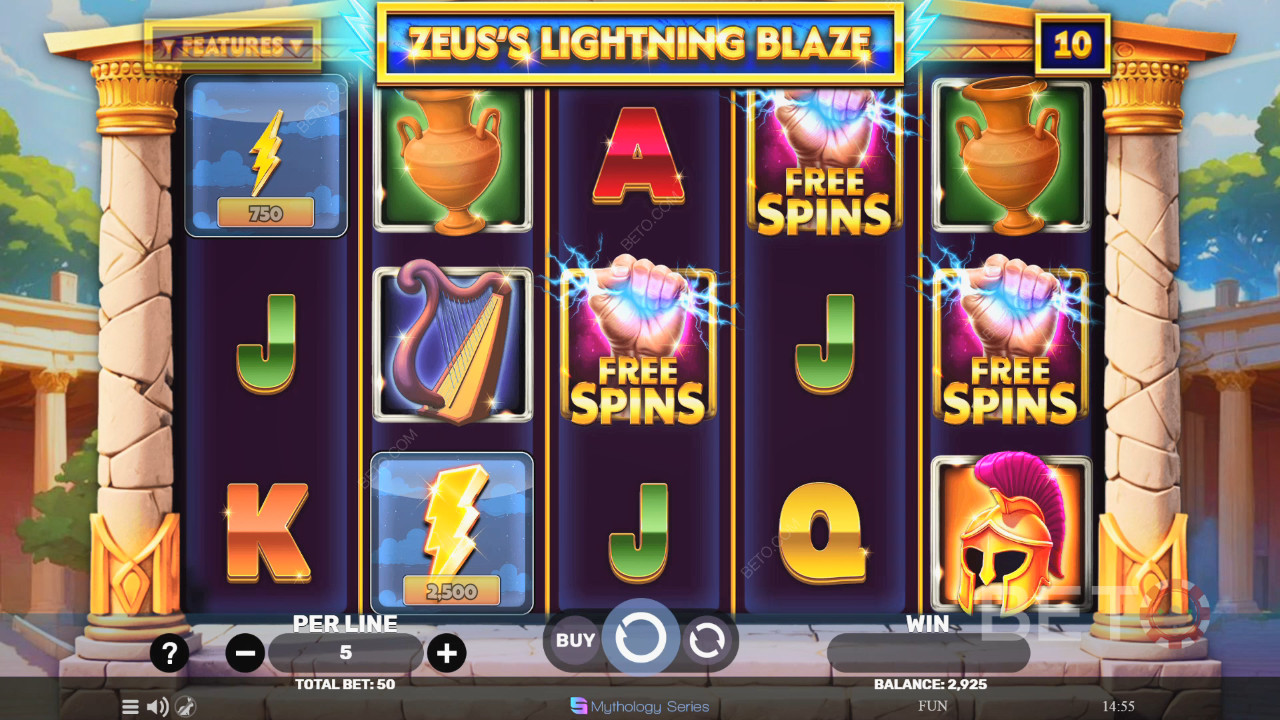 Zeus's Lightning Blaze Spill Gratis