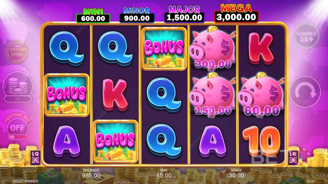 Bonusfunksjoner forklart i Piggy Winner av Inspired Gaming