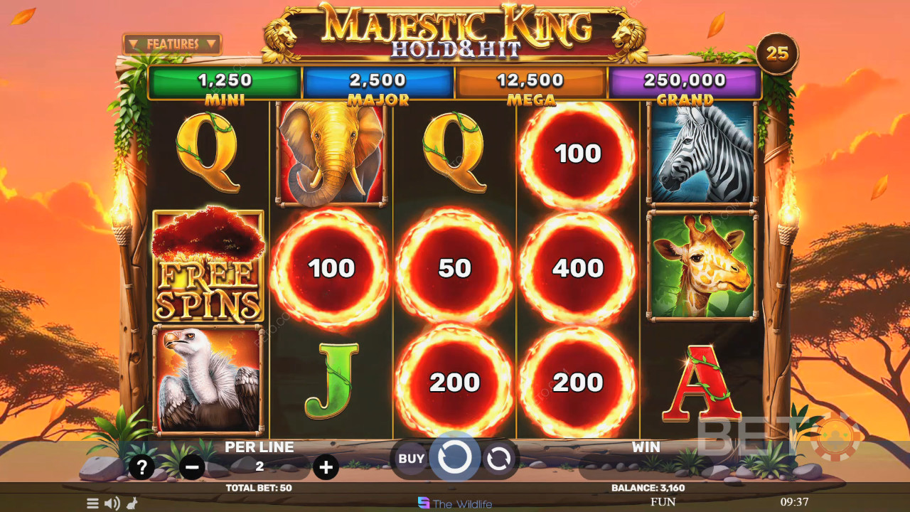Majestic King - Hold & Hit Spill Gratis