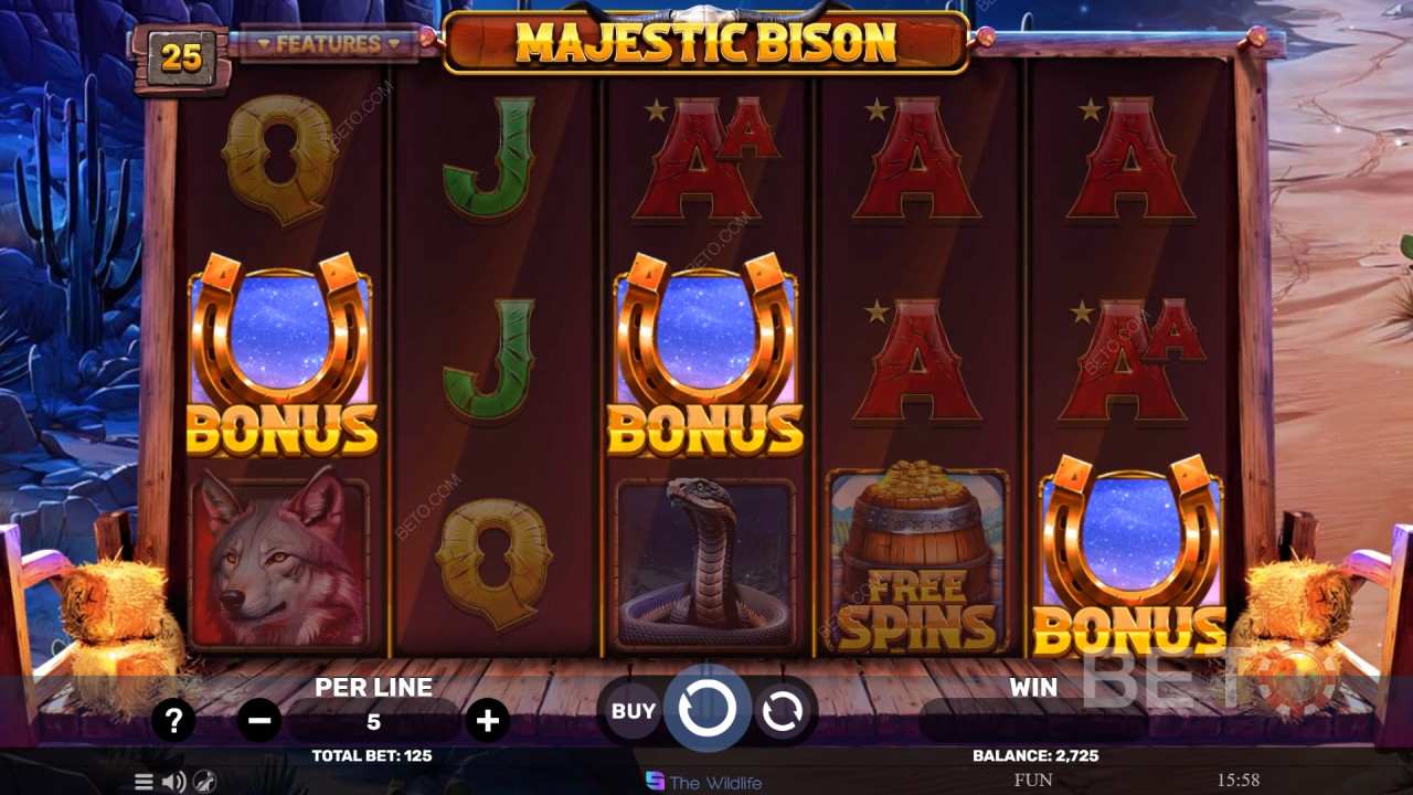 Majestic Bison Spill Gratis