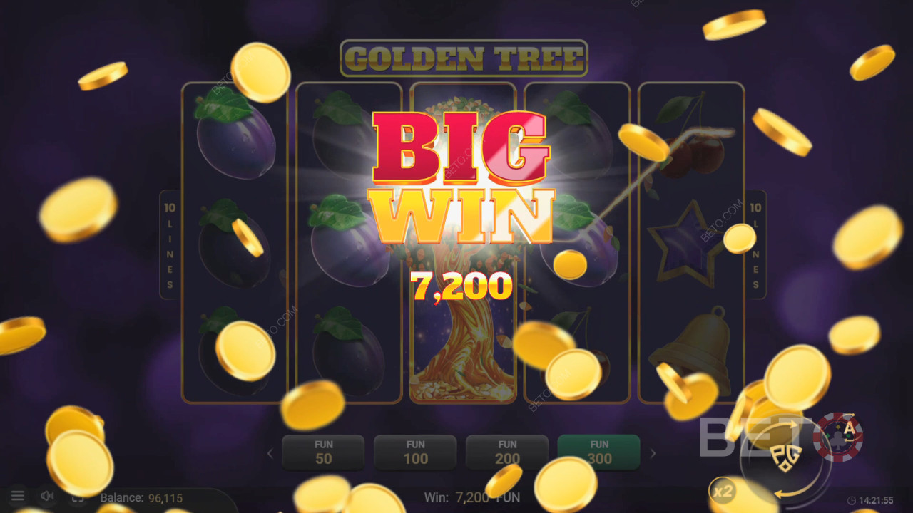 Vinn 5000 ganger innsatsen din i Golden Tree Video Slot!